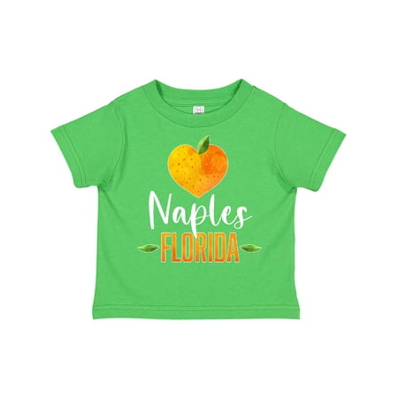

Inktastic Naples Florida Orange in Heart Gift Toddler Boy or Toddler Girl T-Shirt