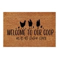 thumbnail image 1 of Funny Door Mats Coir Mat Doormats Outdoor Summer Door Rug Indoor Sturdy Front Door Mat Mat for Outside Entry Way Doormat Entry Rugs, Home Gifts for Housewarming, 16x24 Inch WELCOME TO OUR COOP, 1 of 3