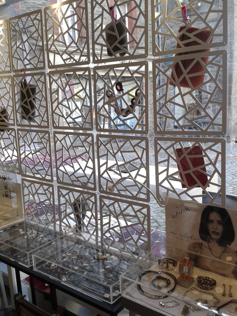 Custom Decorative Screen Divider system for walls, Dividing room, Office,Hanging room divider,Artist desingn,Room partition 15.7x15.7in(H-3) 12pc