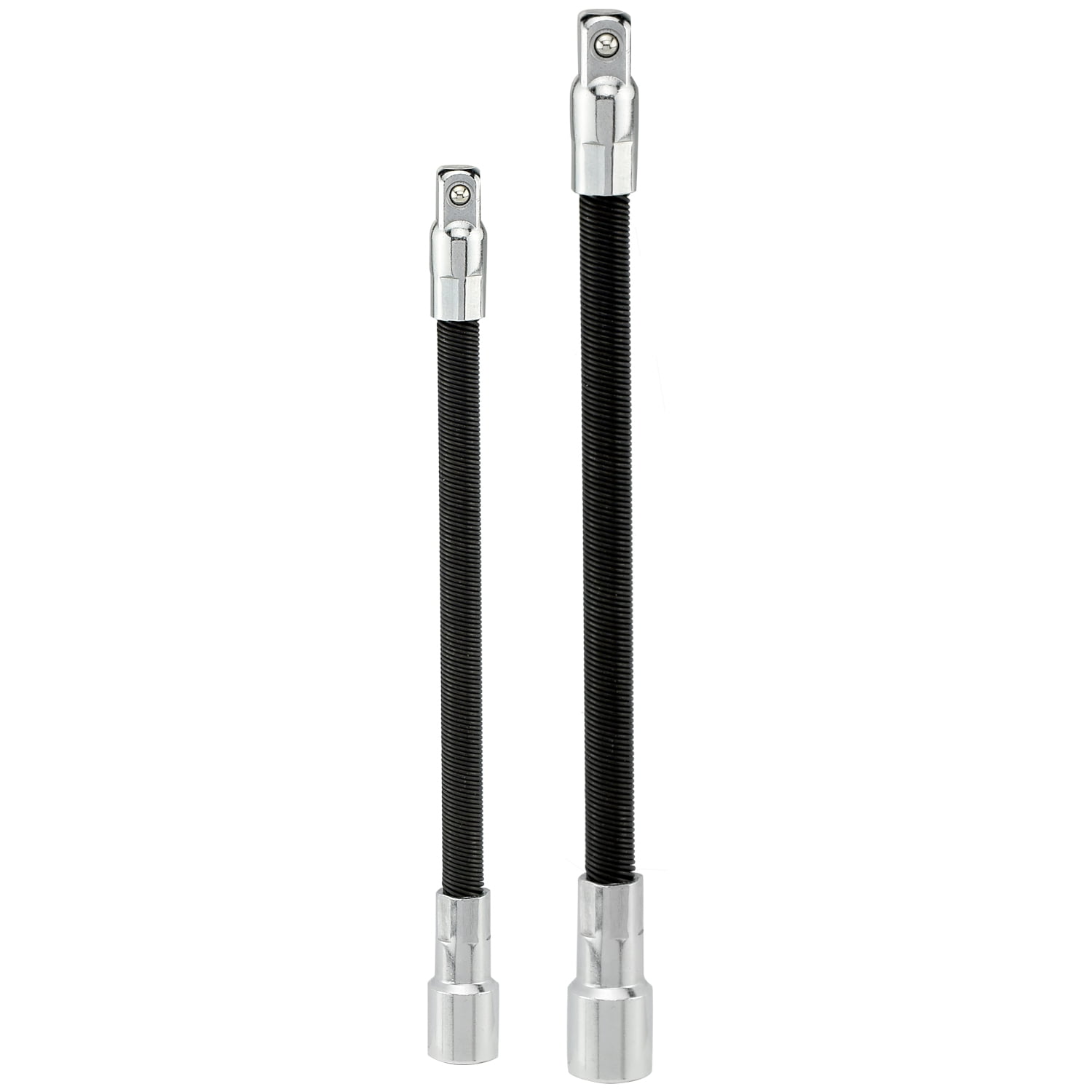 NEIKO 00239A Flexible Extension-Bar Set, 1/4-Inch and 3/8-Inch Drives, Flexible Socket Extension Bars, 2-Piece Set