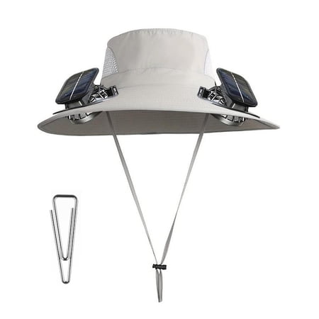 Tdxkok Solar Fan Outdoor Fishing Hat Men Sun Hat with Solar Fan Fishing Hats Fan Hat