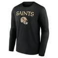 thumbnail image 2 of Men's Chris Olave Black New Orleans Saints Team Wordmark Player Name & Number Long Sleeve T-Shirt, 2 of 3