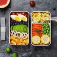 thumbnail image 4 of Original Bento Box Lunch Boxes Contenedor Paquete Divisor Estilo Japonés con Utensilios Cuchara y Tenedor (Rosa) BANYUO  Hogar, 4 of 5