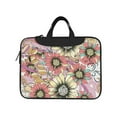 thumbnail image 2 of YFYANG 14 inch Universal Laptop Bag Oxford Cloth Laptop Sleeve, Multi-functional Colorful Flower Doodle Notebook Computer Messenger Bag Handbag, 2 of 8