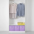 thumbnail image 3 of YOYTOO 2 Pack Foldable Cube Storage Bins, 11" Collapsible Fabric Cube Organizer Baskets Bins, Light Purple, 3 of 7