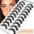 thumbnail image 2 of Grainneya 5/10 doble visión 3D pestañas suaves y suaves pestañas naturales pestañas largas apretando pestañas al por mayor hola suerte  unisex, 2 of 2