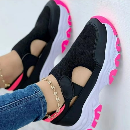 

LAKIDAY Women s Sneakers Wedge Casual Walking Shoes Casual Mesh Shoes Fashion Spring Summer Breathable Sneakers