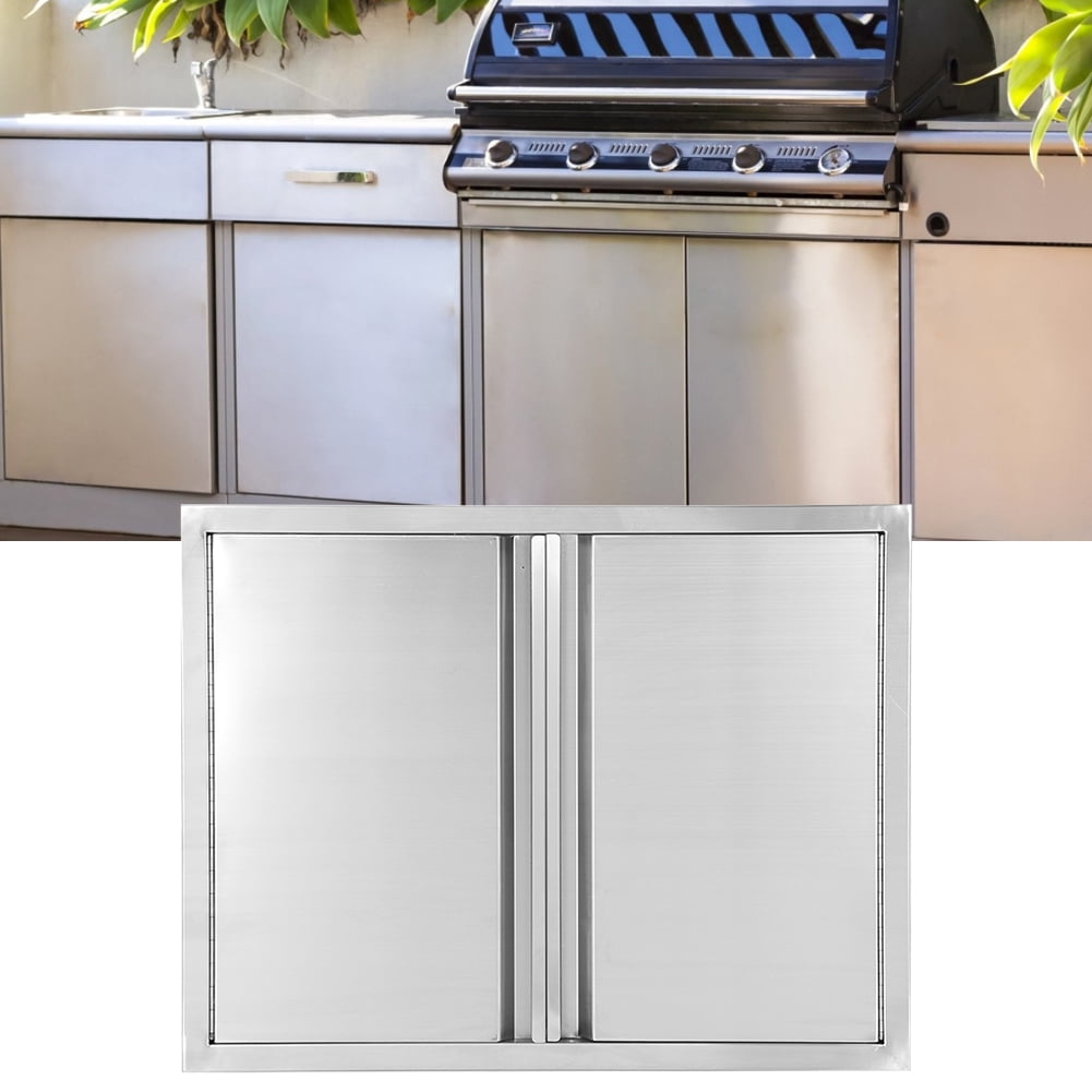 Spptty BBQ Access Door,Outdoor Kitchen Door,304 Stainless Steel Double