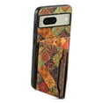 thumbnail image 2 of for Google Pixel 8a Luxury Premium PU Leather + TPU Case with 3 Card Slots, Kickstand Back Case Floral Pattern Skin-Friendly Shock-resistance Cover for Google Pixel 8a, Autumn, 2 of 6