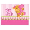 Club Pack of 48 Cute Bears 1st Birthday - Girl Party Paper Invitations 7"
