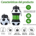 thumbnail image 2 of Esta botella deportiva plegable tiene un diseño esférico, ideal para deportes como fútbol, baloncesto, béisbol y tenis. Es una botella térmica portátil., 2 of 2