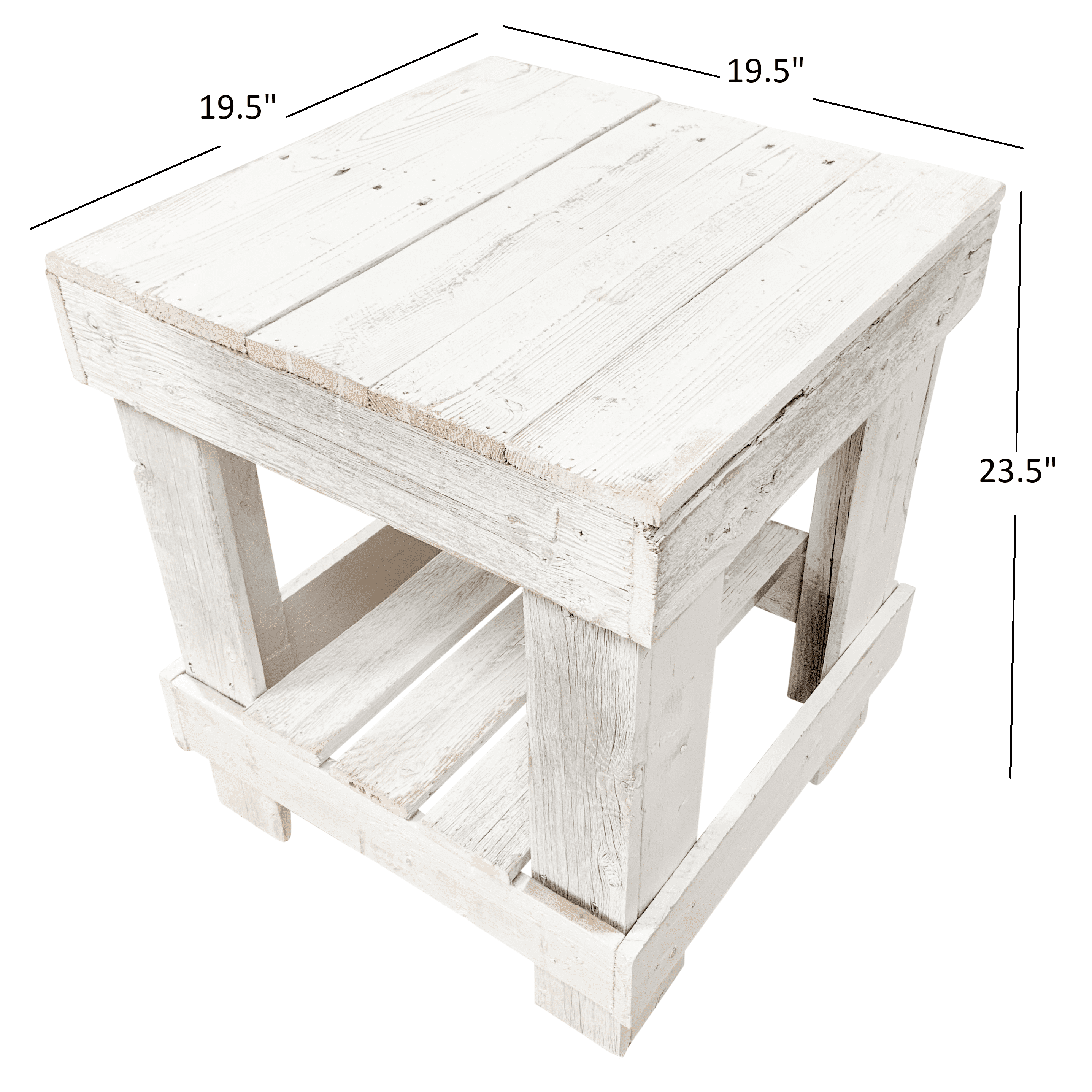 Woven Paths Reclaimed Wood End Table, White - Walmart.com woven-paths-reclaimed-wood-end-table-white-walmart-com
