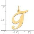 thumbnail image 2 of 14k Yellow Gold Large Fancy Script Initial T Charm - .7 Grams, 2 of 2