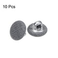 thumbnail image 3 of Unique Bargains 10pcs 16L Fabric Cloth Covered Button 10mm Round Metal Shank Sewing Buttons for Suits Dress Blouses, Grey, 3 of 5