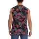 thumbnail image 4 of Fotbe Colorful Hawaii Palms Men's Camiseta sin Mangas Estampada para Hombres, Playera Casual para Gimnasio, Entrenamiento, Playa-Small, 4 of 7