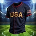thumbnail image 2 of 2026 Usa Soccer Mens Polo Shirts Short Sleeve Casual V-Neck Open Front Summer Tops Soccer Shirt for Men Indoor Outdoor Activities Daily Wear, 2 of 3
