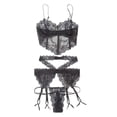 thumbnail image 2 of Coquette Womens Plus Size Lace Bra & Panty Set Style-7217X, 2 of 3