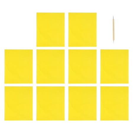 

NUOLUX 10Pcs Transfer Paper Sewing Carbon with Embossing Stylus for Cross Stitch