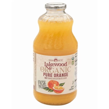 Lakewood Organic Pure Orange Juice 32 fl oz Pack of 2