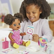 Baby Alive Time for School Baby Doll Set, Back to School Toys for 3 Year Old Girls & Boys & Up, 12 Inch Baby Doll, Black Hair (Exclusive)