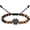 Black, variant on Tiger Eye Stone Braided Rope Bracelet for Ashes Adjustable Paw Print Urn Bracelet for Ashes Women Men Human Pet Urn Bangle Keepsake Memorial Gifts
