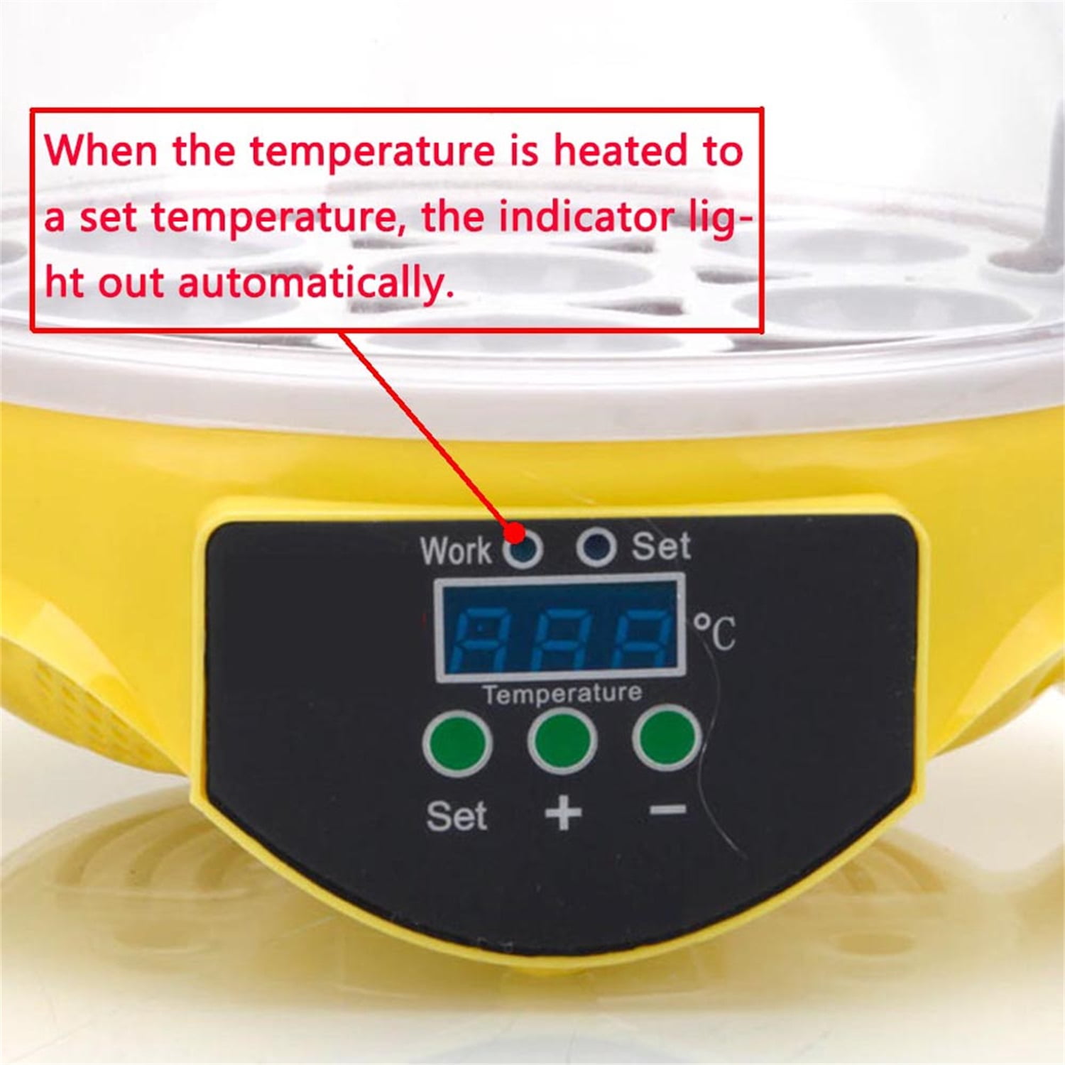 Canddidliike Mini Egg Incubator, 7 Eggs Automatic Poultry Hatcher Machine Breeder for Hatching Chicken Duck Goose Quail Birds Canddidliike Mini Egg Incubator, 7 Eggs Automatic Poultry Hatcher Machine Breeder for Hatching Chicken Duck Goose Quail Birds