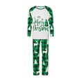 thumbnail image 2 of Elippeo Christmas Pajamas for Family Long Sleeve Snowflake Print Tops + Plaid Pants Set Winter Sleepwear, 2 of 10