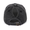thumbnail image 4 of Women's Baseball Cap Ribbon Embroidered Washed Ponytail Friendly Baseball Cap Trucker Hats Women Black, 4 of 8