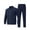 Navy, variant on HBGVBA Men's Tracksuit Set,2 Piece Casual Outfit Set,Collared Full Zip Long Sleeve Top Drawstring Elastic Waist Pants Daily Workout Outfit