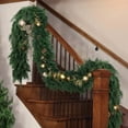 thumbnail image 6 of 9 FT Artificial Cedar Garlands, Real Touch Winter Cedar Pine Garland, Green Artificial Greenery Garland for Table, Mantle, Wall, Indoor, Outdoor Christmas Decorations by LEJHVAQK(1PCS), 6 of 9