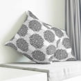 thumbnail image 3 of Grey Dahlia Pillow Covers 18x18 Inch Decorative Throw Pillow Cover, Vintage Rustic Gray Flowers Farmhouse Floral Sofa Pillowcases Accent Cushion Case Home Decor Bedroom Living Room, 3 of 6