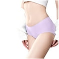 thumbnail image 2 of loopsun Womens Briefs,Women's Ice Silk Traceless Mid Waist Large Honeycomb Underwear For Women, 2 of 5