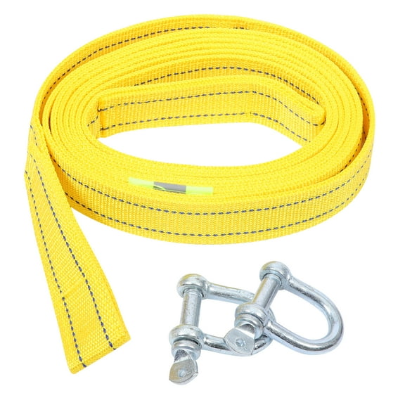 Nishuna Car Tow Dolly 4-meter Towing Strap Vehicle Tow Rope Pull Strap Heavy Duty Towing Rope