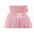 thumbnail image 5 of Drtj V-Neck Flower Girl Tulle WeddingBridesmaid Dresses Princess Dresses Children's Birthday Ball Formal Dresses Girls Prom Dresses, Sized 12T, Color Pink, 5 of 6
