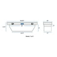 thumbnail image 2 of UWS EC10171 63-Inch Heavy-Wall Aluminum Angled Truck Tool Box, RigidCore Lid, 2 of 10