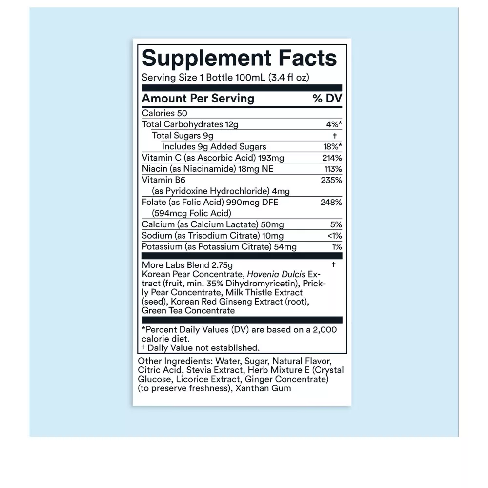 More Labs Morning Recovery Electrolyte Drink, Milk Thistle, Lemon Flavor, 12 Pack