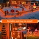 thumbnail image 5 of Luces tipo cuerda JMEXSUSS, naranja, 10 m, 100 LED, funciona con pilas, 5 of 9