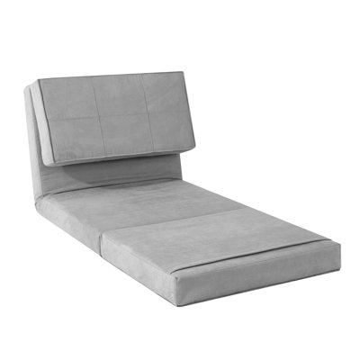 Buy Your Zone Ultra Suede Convertible Flip Chair