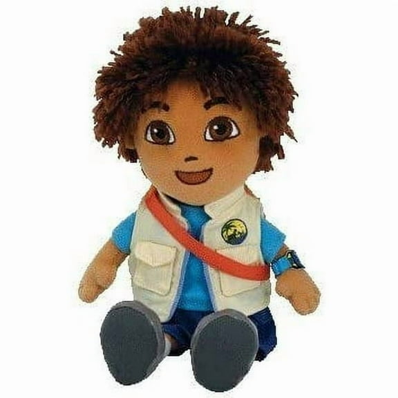 TY Beanie Baby - DIEGO (Blue Shirt & Blue Pants) (7.5 inch) Plush (NO TY HANG TAG)