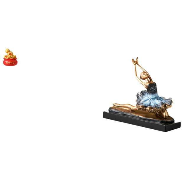 Figura de bailarina de ballet, adorno artesanal, estatua de cuenco del tesoro, cornucopia, regalo de escritorio para niñas, para el Festival de Primav