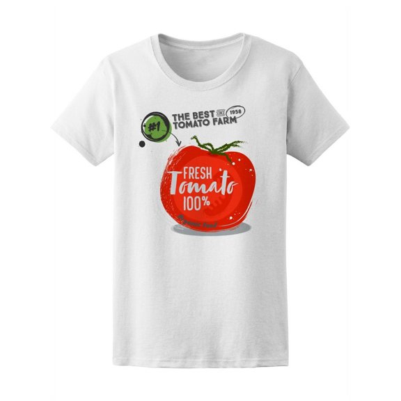 Fresh Tomatoes 100% Eco Friendly T-Shirt Women -Image by Shutterstock, Female Large