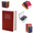 Red, variant on Book Shaped Security Lock Box Secret Fake Books Safe Boxes Combination Lock Small Money Hidden Home Cash Stash Storage Hide Saving Diversion Personal Password Guardar Code Container Gift(Red,S)