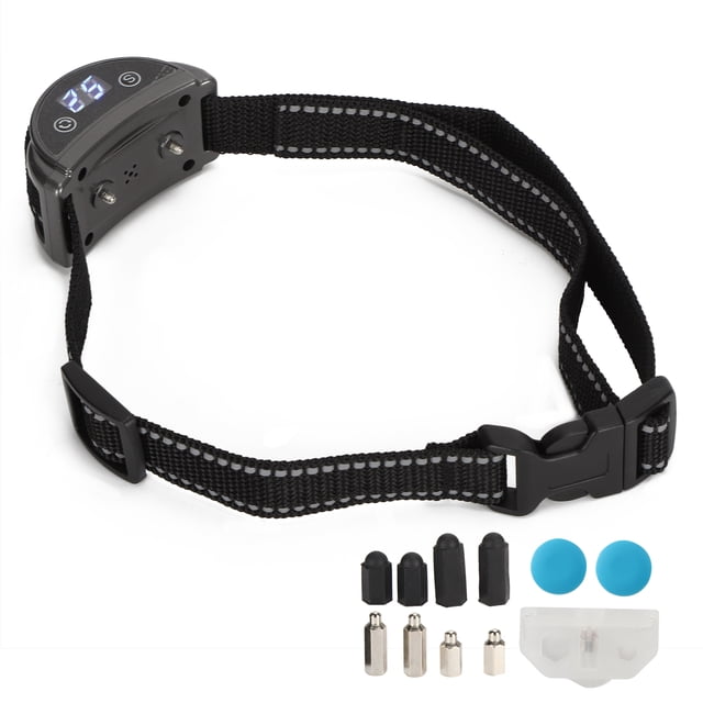 Collar antiladridos para mascotas, Collar de choque estático recargable para perros pequeños, medianos y grandes