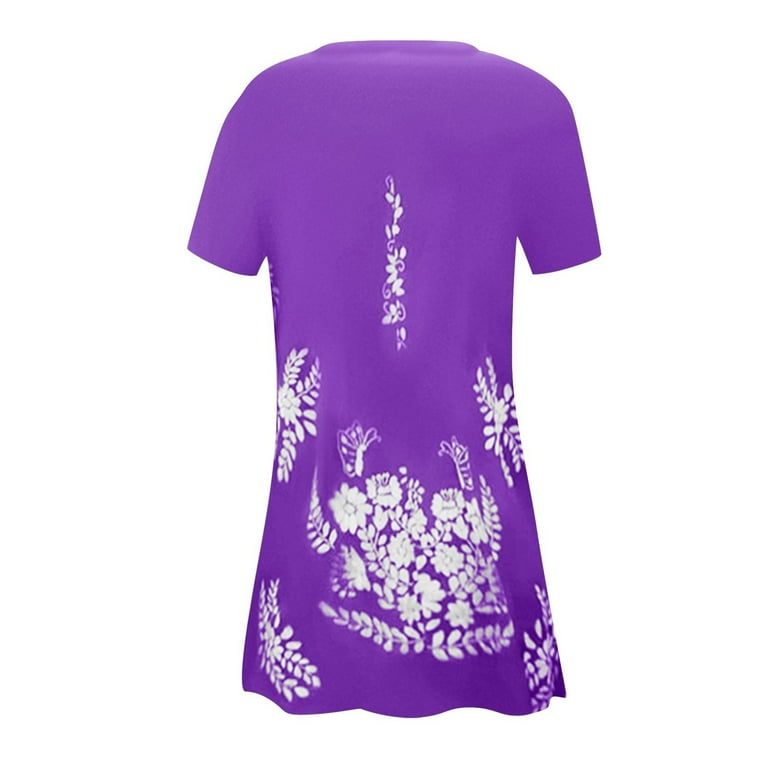purple mexican peasant dress Embroidered Youth Dress: Plum 4