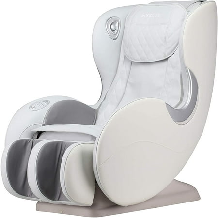 BOSSCARE Massage Chairs SL Track Full Body Zero Gravity Shiatsu Recliner whit Bluetooth Speaker Light Grey