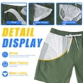 thumbnail image 3 of Bañador Rápido Secado Scotamalone para Hombre en Verde Militar, 3 of 6