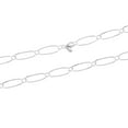 thumbnail image 5 of LeCalla 925 Sterling Silver Chain Necklace for Women, Hypoallergenic BIg 6.5MM Paperclip Link Chain Necklace 18" Inch Jewelry Gifts for Women, 5 of 8