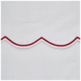 thumbnail image 2 of Eiderdown Decor, 400 Thread Count, Cotton Sateen Duvet Cover, Scalloped Embroidery, Burgundy, 2 of 6