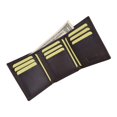 thumbnail image 4 of Mens High Quality Genuine Leather Card Holder Trifold Wallet with Outside ID Window by Cavelio 730055 (C), 4 of 28