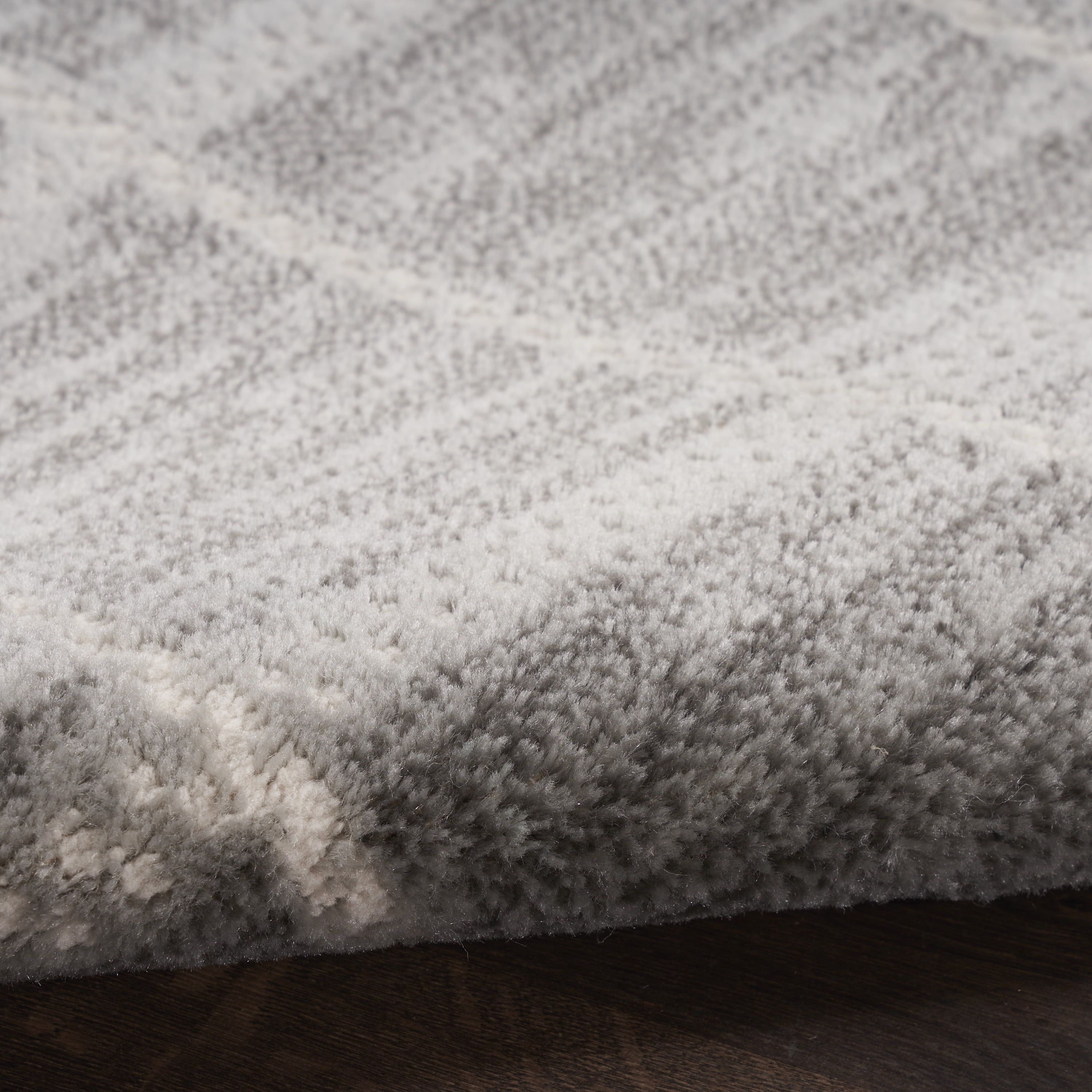 Nourison Serenity Home Geometric Grey Ivory 9' x 12' Area Rug (9x12)